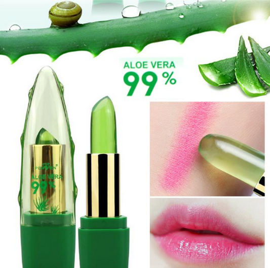 Aloe Vera Gel Color Changing Lipstick Gloss Moisturizer Anti-drying.