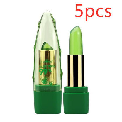 Aloe Vera Gel Color Changing Lipstick Gloss Moisturizer Anti-drying.