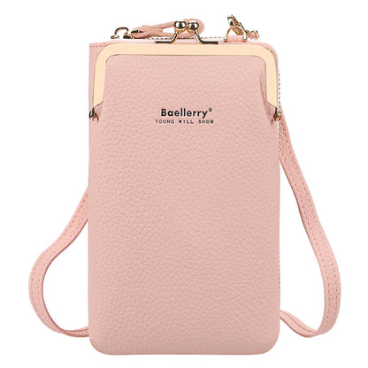 Phone Shoulder Bags With Lock Women Messenger Bag Wallet