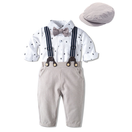 Autumn New Long Sleeve Khaki Suit Infant Clothing Boys