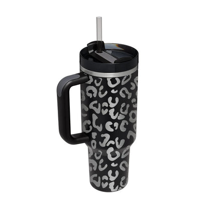 Day Gift Thermal Mug 40oz Straw Coffee Insulation Cup With Handle Portable Car Travel BPA Free