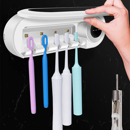 UV Punch-free Toothbrush Disinfection Shelf