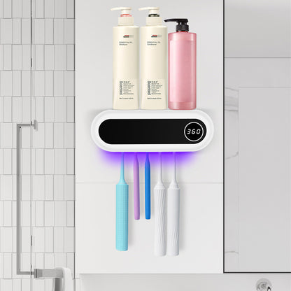 UV Punch-free Toothbrush Disinfection Shelf