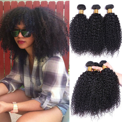 Brazil's explosion of African human hair curtains, kinky curly, real wigs