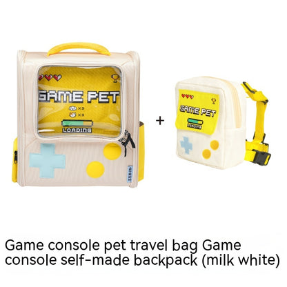 Game Console Retro Style Pet Cat Bag Portable.