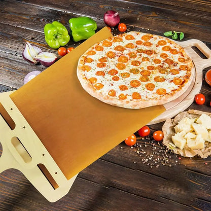 Kitchen Gadgets Sliding Pizza Shovel Non-Stick Cutting Board.