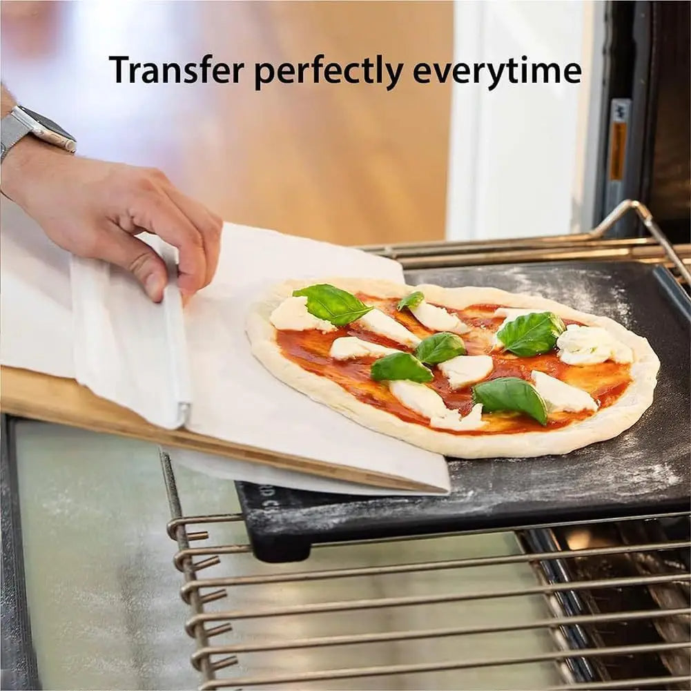 Kitchen Gadgets Sliding Pizza Shovel Non-Stick Cutting Board.