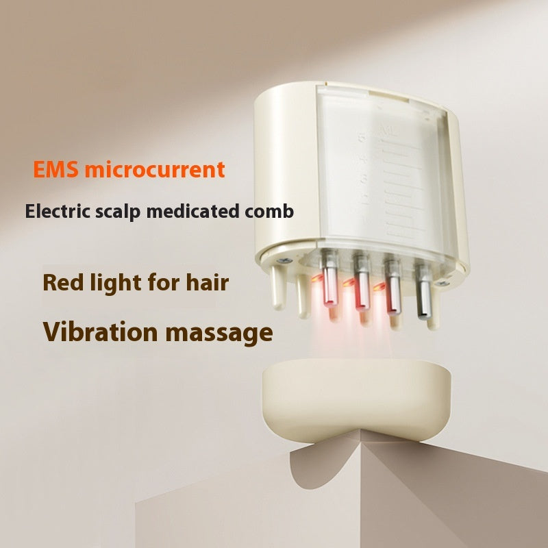 Scalp Medicine Supplying Device Head Essential Roll-out Massage Comb