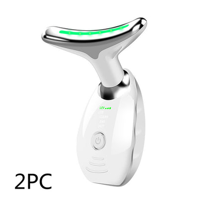 Neck Face Beauty Device Colorful LED Photon Therapy Skin