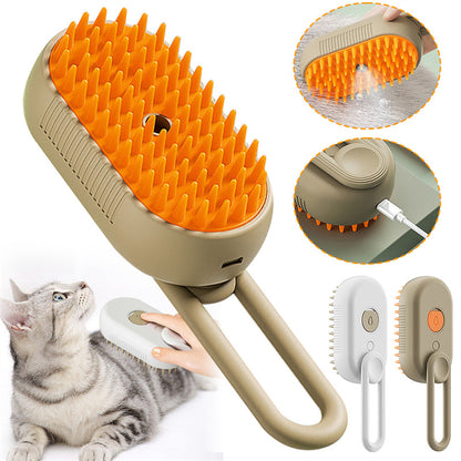 Cat Steam Brush Steamy Dog Brush 3 In 1 Electric