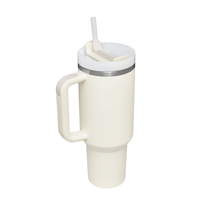 Day Gift Thermal Mug 40oz Straw Coffee Insulation Cup With Handle Portable Car Travel BPA Free