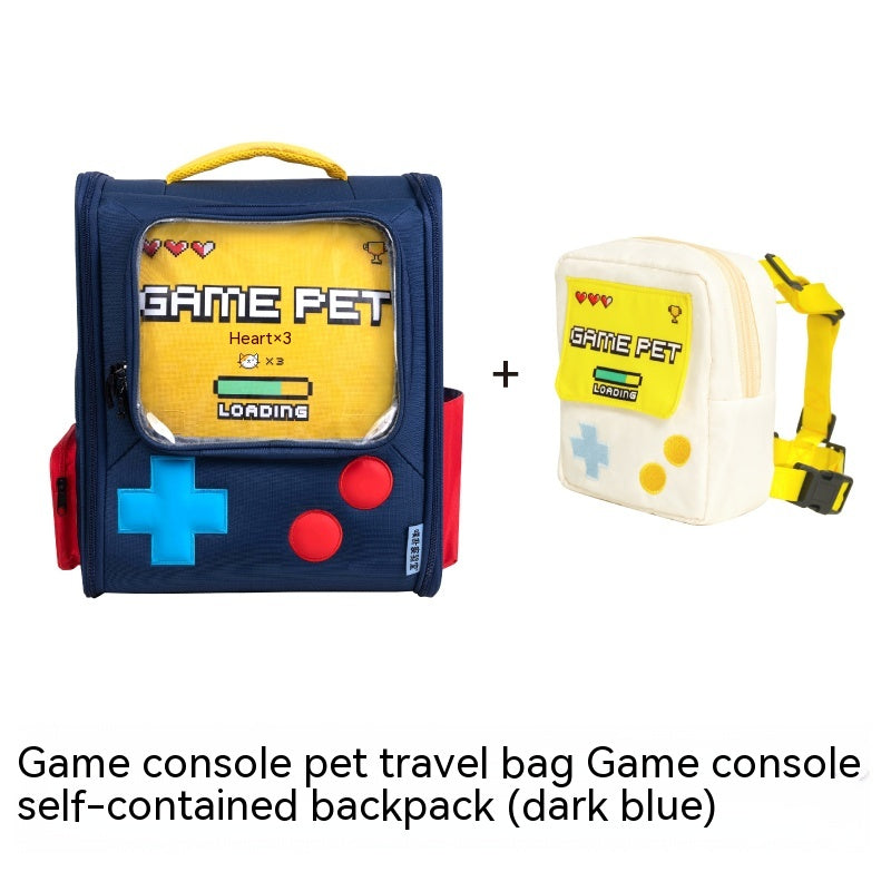 Game Console Retro Style Pet Cat Bag Portable.