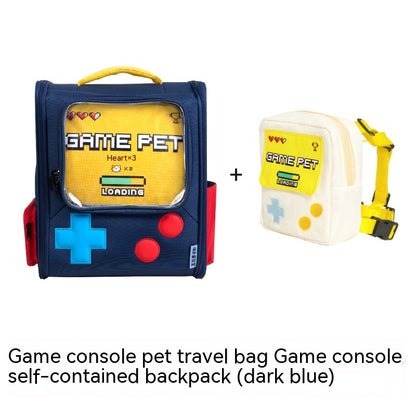 Game Console Retro Style Pet Cat Bag Portable.