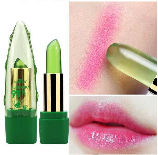 Aloe Vera Gel Color Changing Lipstick Gloss Moisturizer Anti-drying.