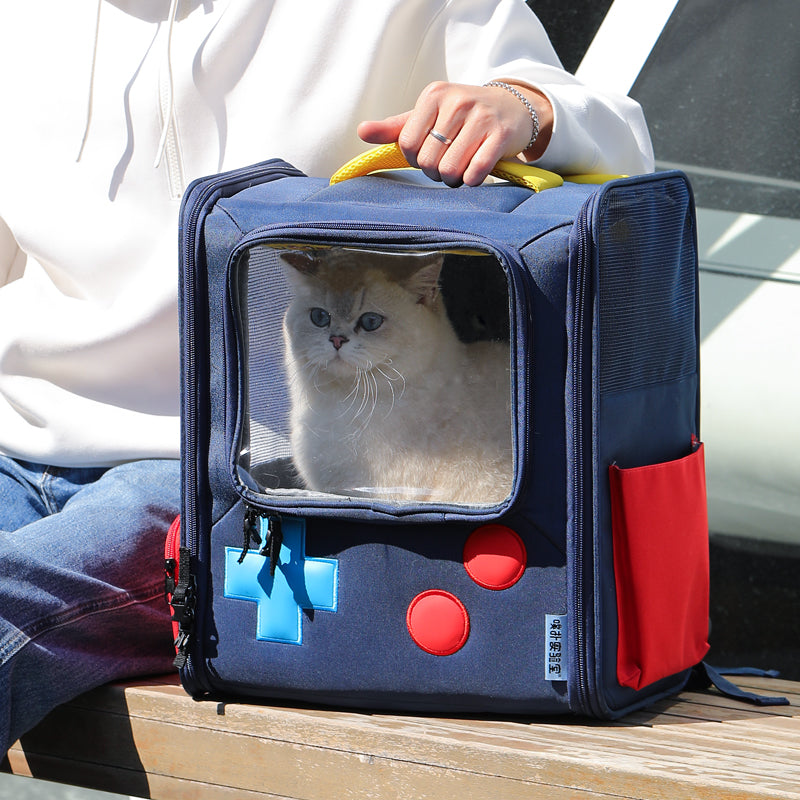 Game Console Retro Style Pet Cat Bag Portable.