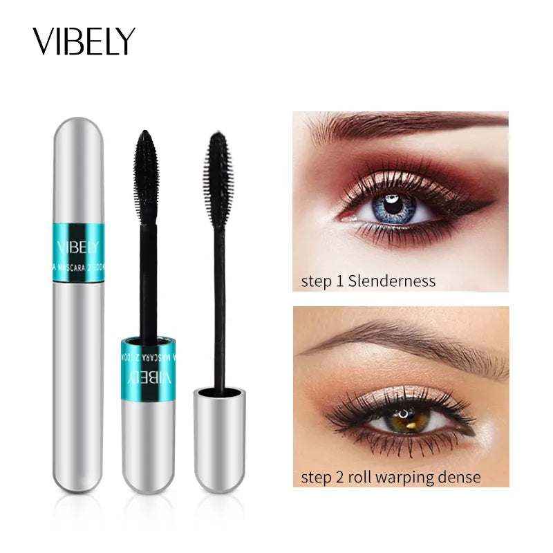 4D Silk Fiber Eyelash Mascara Waterproof Long-Lasting Extra