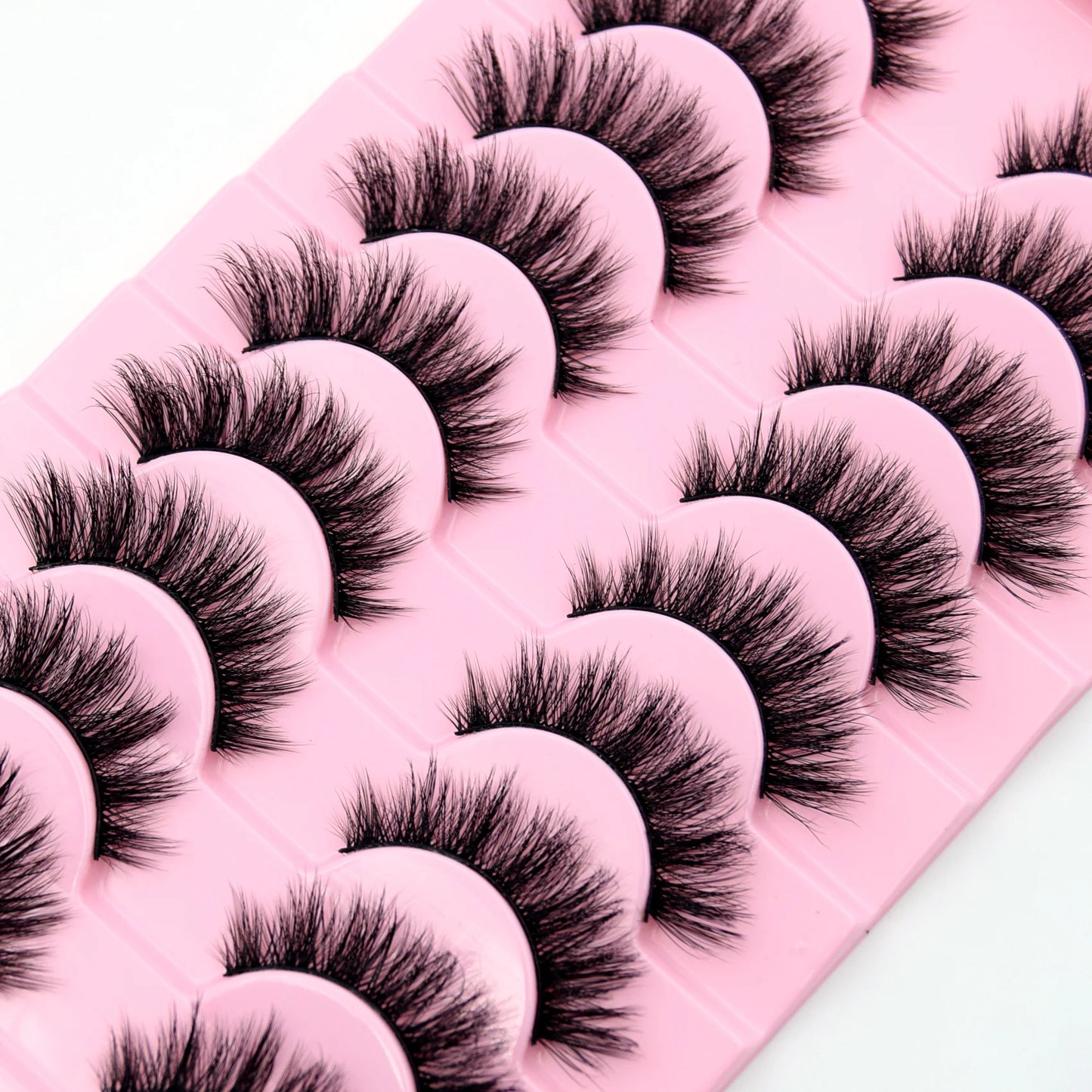 Visofree 3/10 Pairs Eyelashes Make Up Faux Mink Lashes Hand Made Eyelashes