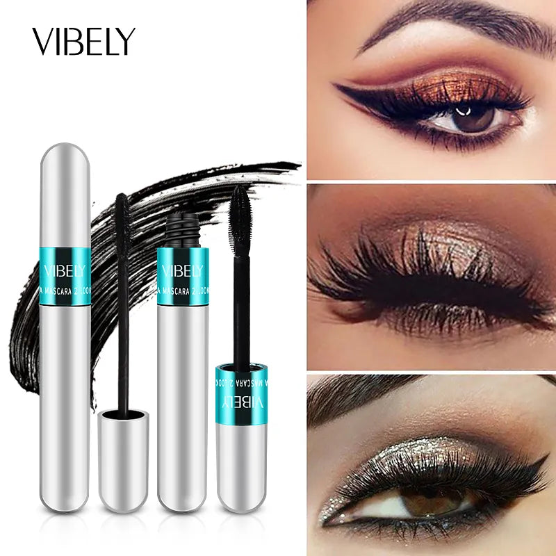 4D Silk Fiber Eyelash Mascara Waterproof Long-Lasting Extra