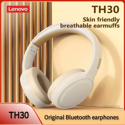 Original Lenovo th30 wireless headphones Bluetooth earphone 5.0 foldable headset sport headphone game Fone Bluetooth earbuds