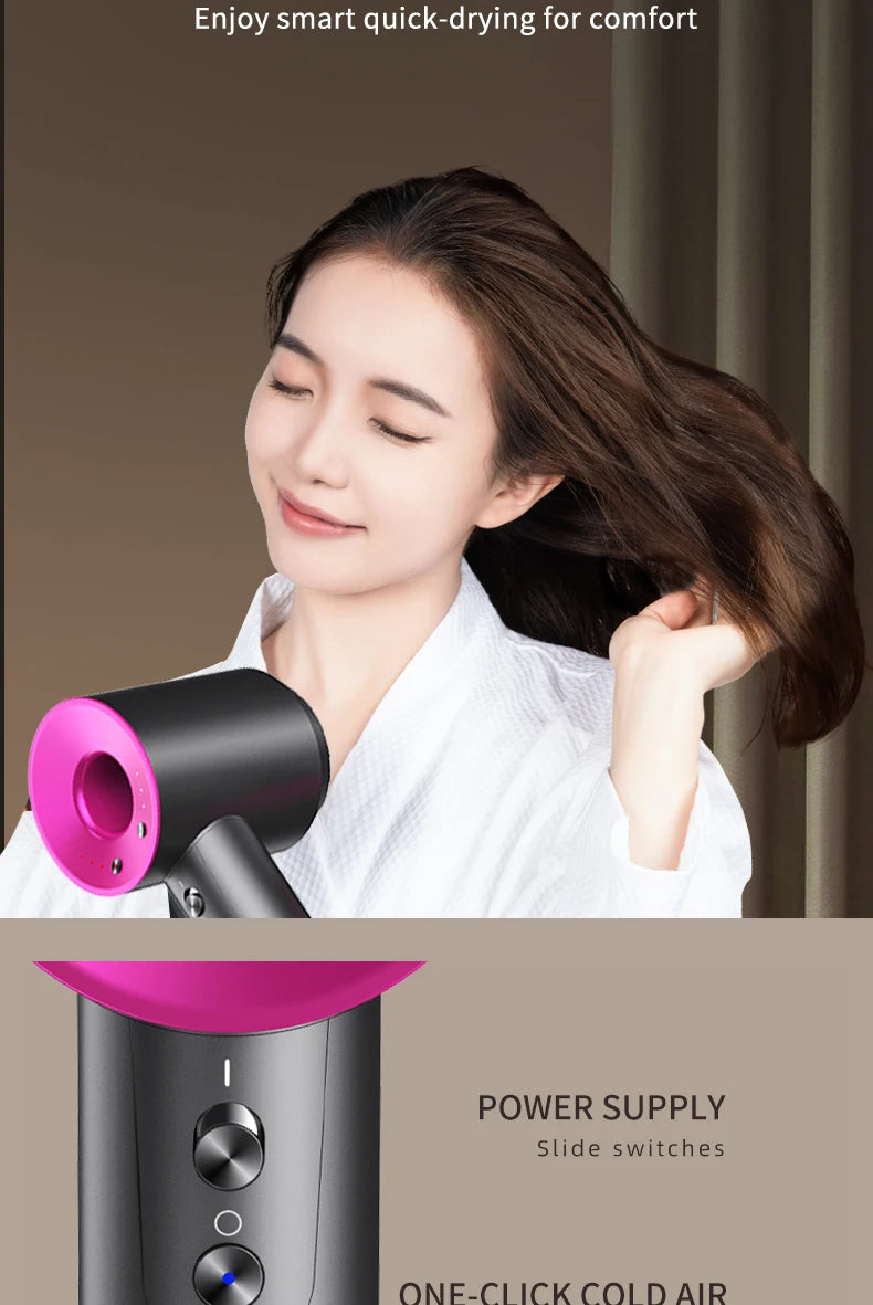 High Speed Anion 110000rpm Hair Dryer Wind 62m/s 1600W