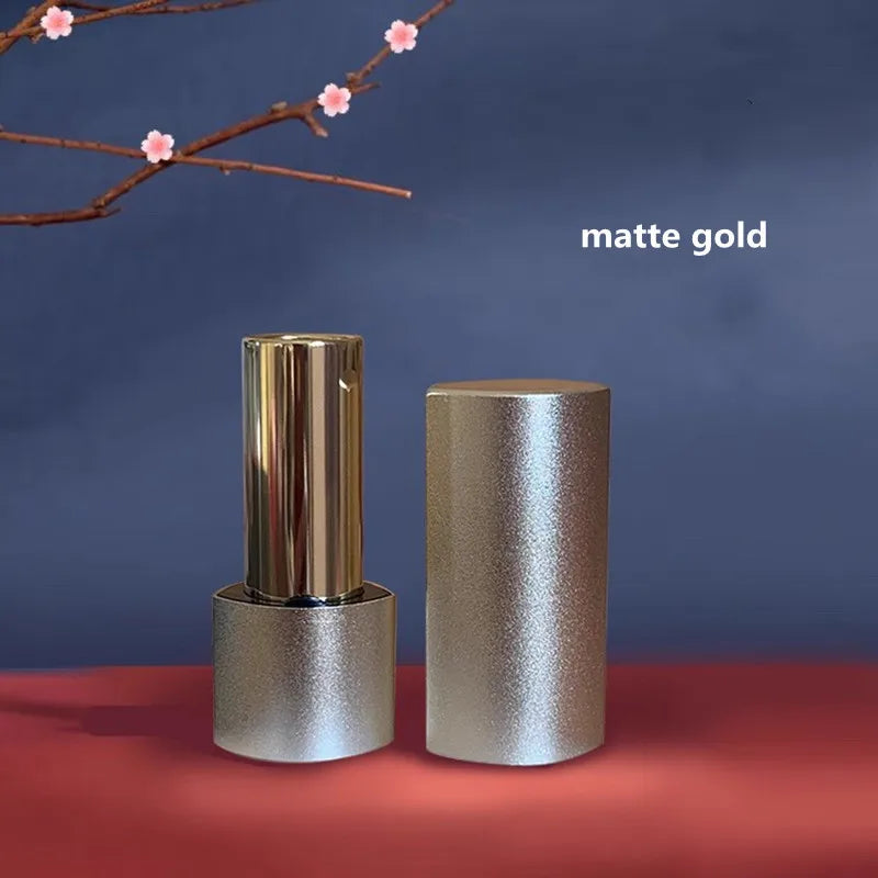 Matte Aluminum Lipstick Tube Lip Shaped Lipstick Container