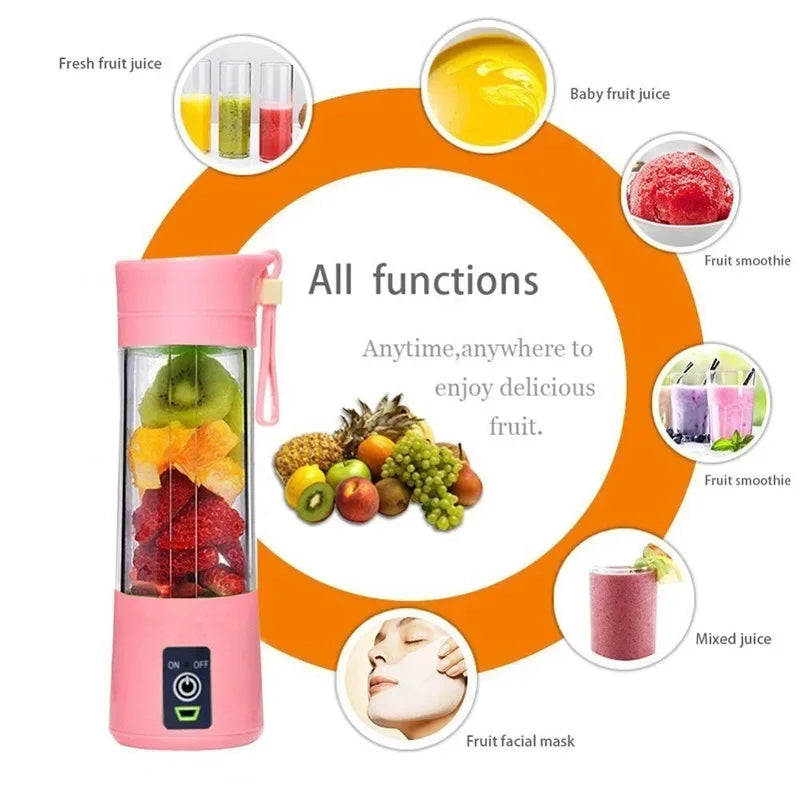 Rechargeable Portable Blender Usb Charging Electric Juice Cup