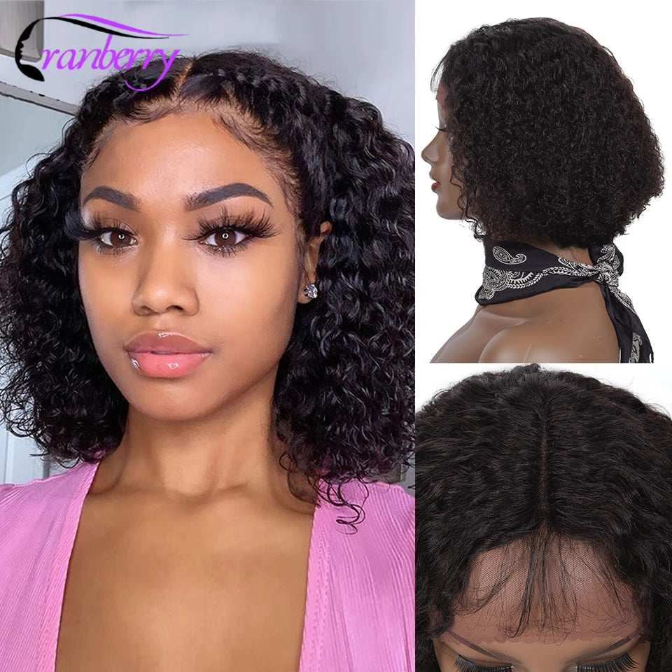 Brazilian Water Wave Short 4×4 Lace Closure Wig