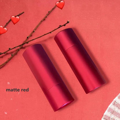 Matte Aluminum Lipstick Tube Lip Shaped Lipstick Container