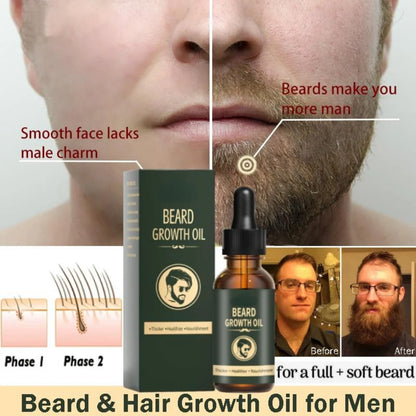 Fast Beard Growth Oil Beard Oil for Men Caffeine Natural Beard