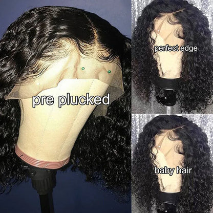 Brazilian Water Wave Short 4×4 Lace Closure Wig