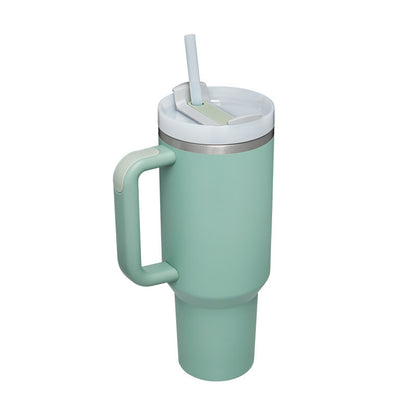 Day Gift Thermal Mug 40oz Straw Coffee Insulation Cup With Handle Portable Car Travel BPA Free