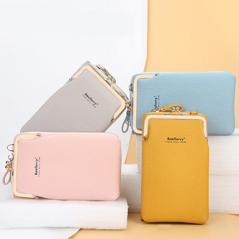 Phone Shoulder Bags With Lock Women Messenger Bag Wallet