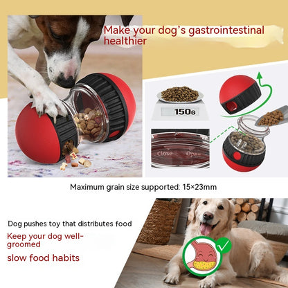 Hide Food Puppy Self-Hi Educational Dog Toy Food Dropping Ball